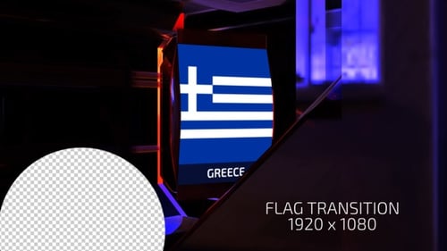 Futuristic 3D Flag and Country Name Reveal