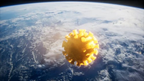 Coronavirus COVID-19 Asteroid Near Earth