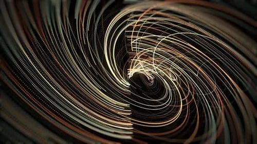 abstrakter Energietunnel im Weltraum