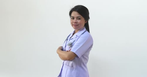 Smiling Young Adult Doctor with Stethoscope