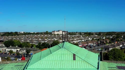 Aerial Irish city view.