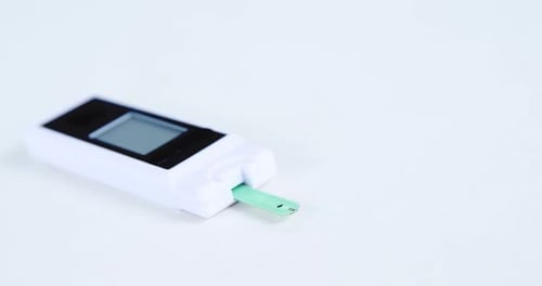 Nahaufnahme des Glukometers