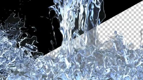 Realistic Water Fluid Fill Up Animation