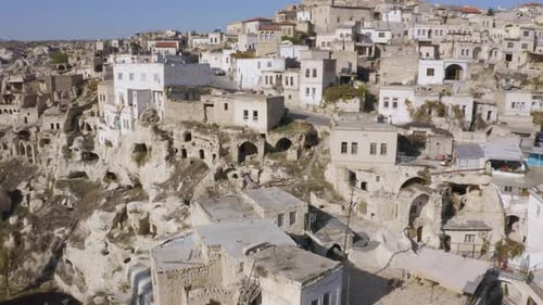 Ortahisar Town in Kappadokien, Türkei.