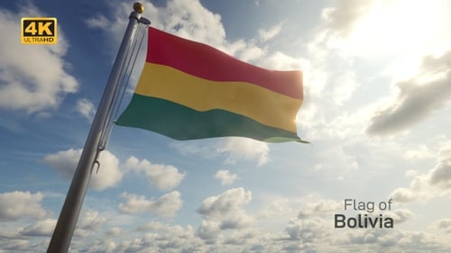Waving Flag Animation with Red Yellow Green Stripes
