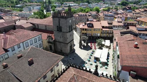 Guimarães city Center, Oliveira Square, Portugal