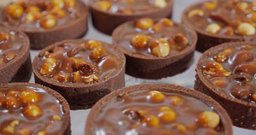 Sweet Cakes In The Form Of A Basket