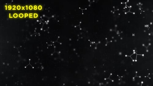 Abstract Molecular Network Connection Loop Background