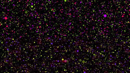 Glittering Flying Particles