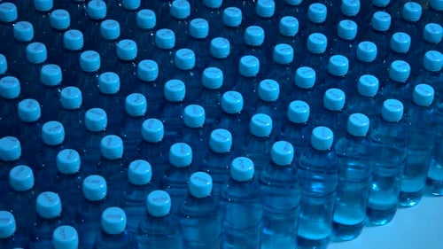 Lots of Water Bottles.