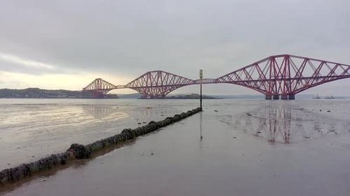 The Forth Railway Bridge in Edinburgh Scotland