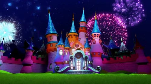 Fantastic Castle And Fireworks