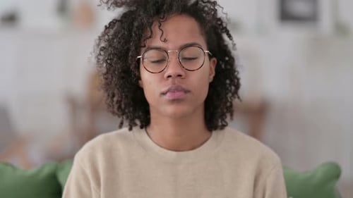 Young Woman Direct Gaze Close Up