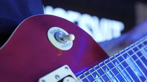 Treble rhythm pickup guitar switch