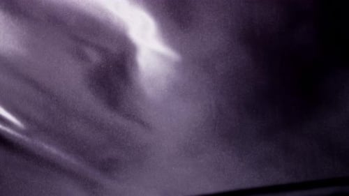 Abstract Purple Satin Fabric Rippling