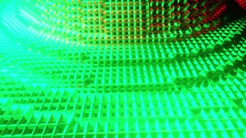 Green Jail Tunnel To The Galaxy Background Vj Loop HD