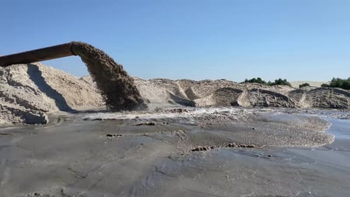Alluvion de sable provenant de