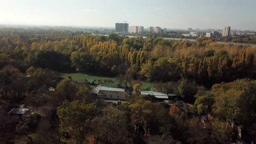 Vue aérienne de la ville de Krasnodar, Fédération de Russie, 2020
