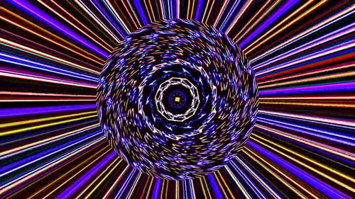 Abstract Hypnotic Swirling Neon Light Rays Background