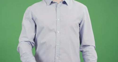 Hand Performs Italian Gesture on Green Screen