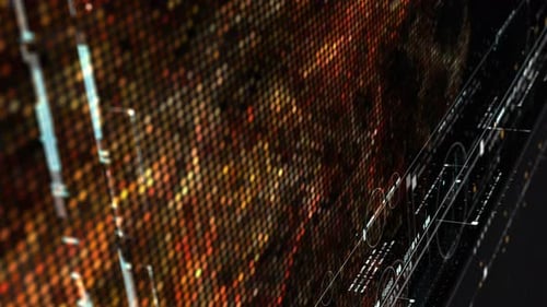 Futuristic Digital Data Interface Technology Background Loop