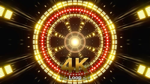 Glowing Night Tunnel