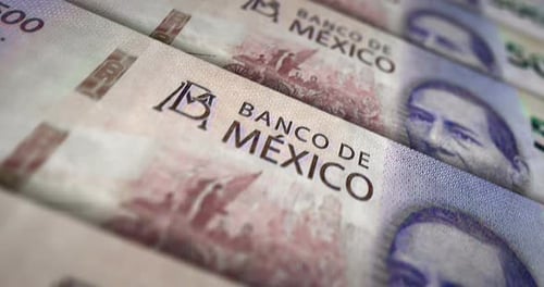 Mexico Pesos money banknote surface loop