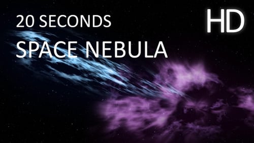 Futuristic Blue and Purple Nebula Space Travel Loop