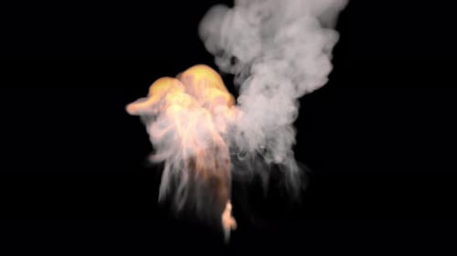 Fire Smoke Circle 4K