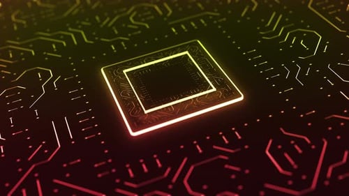 Abstract Circuit Chip Board digital Background