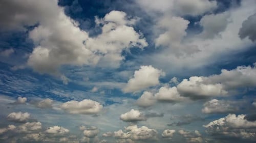 Time Lapse of Dramatic Build up of Tropical Monsoon Cloudy Sky