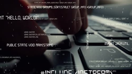 Imagen creativa de programación de computadoras, codificación y desarrollo de software