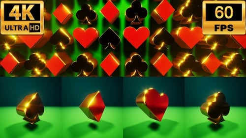 Paquete de trajes de tarjetas de casino 4k 60 fps