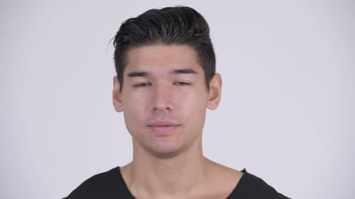 Man Talking Directly to Camera in Close Up