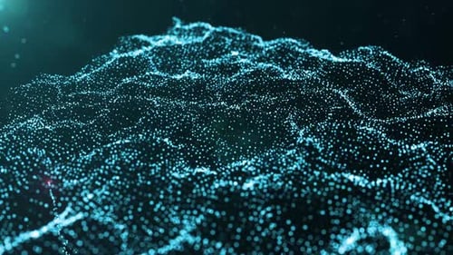 Abstract background particles form lines
