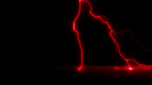 Digital Electric Lightning Energetic Background