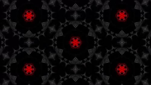 Black-Red Looped Kaleidoscope