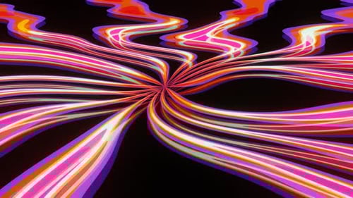 Abstract Fluid Radial Wavy Lines Motion Background