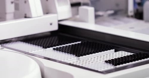 Automated Lab Equipment Processing Test Tubes