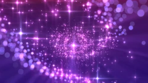 Purple Classic Galaxy Space Loop Background