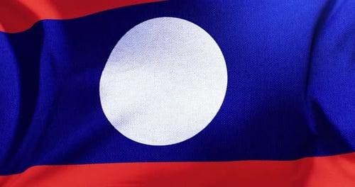Laos - Flagge - 4K