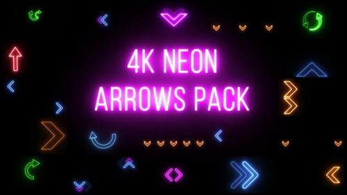 4k Neon Arrows Pack