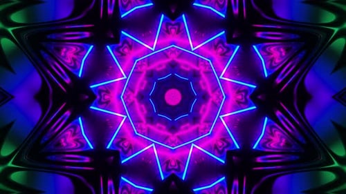 Red Blue Neon Motion Background Vj Loop