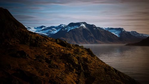 Mountains and Fjords at Norway Landscape