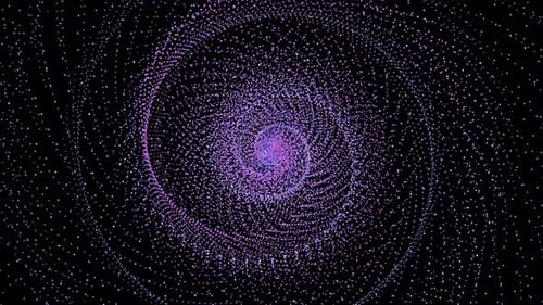 spiral pink Particle
