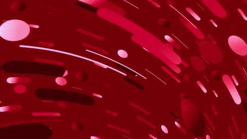 Abstract Red Geometric Moving Background