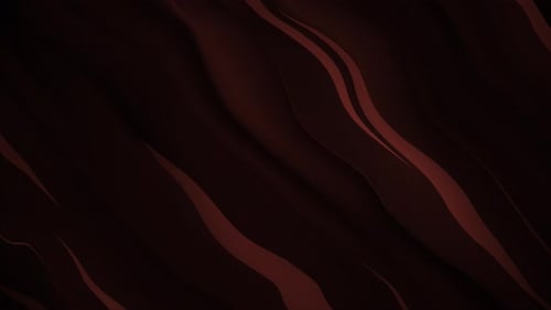 Abstract Flowing Wavy Lines Dark Red Background Loop