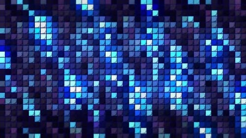 Dynamic Blue and Purple Light Grid Animation