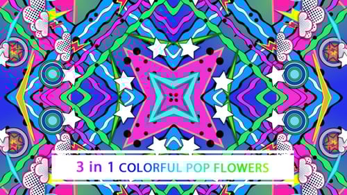 Colorful Pop Flowers