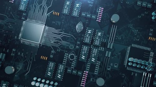 3d Electronic Cirtcuit Loop